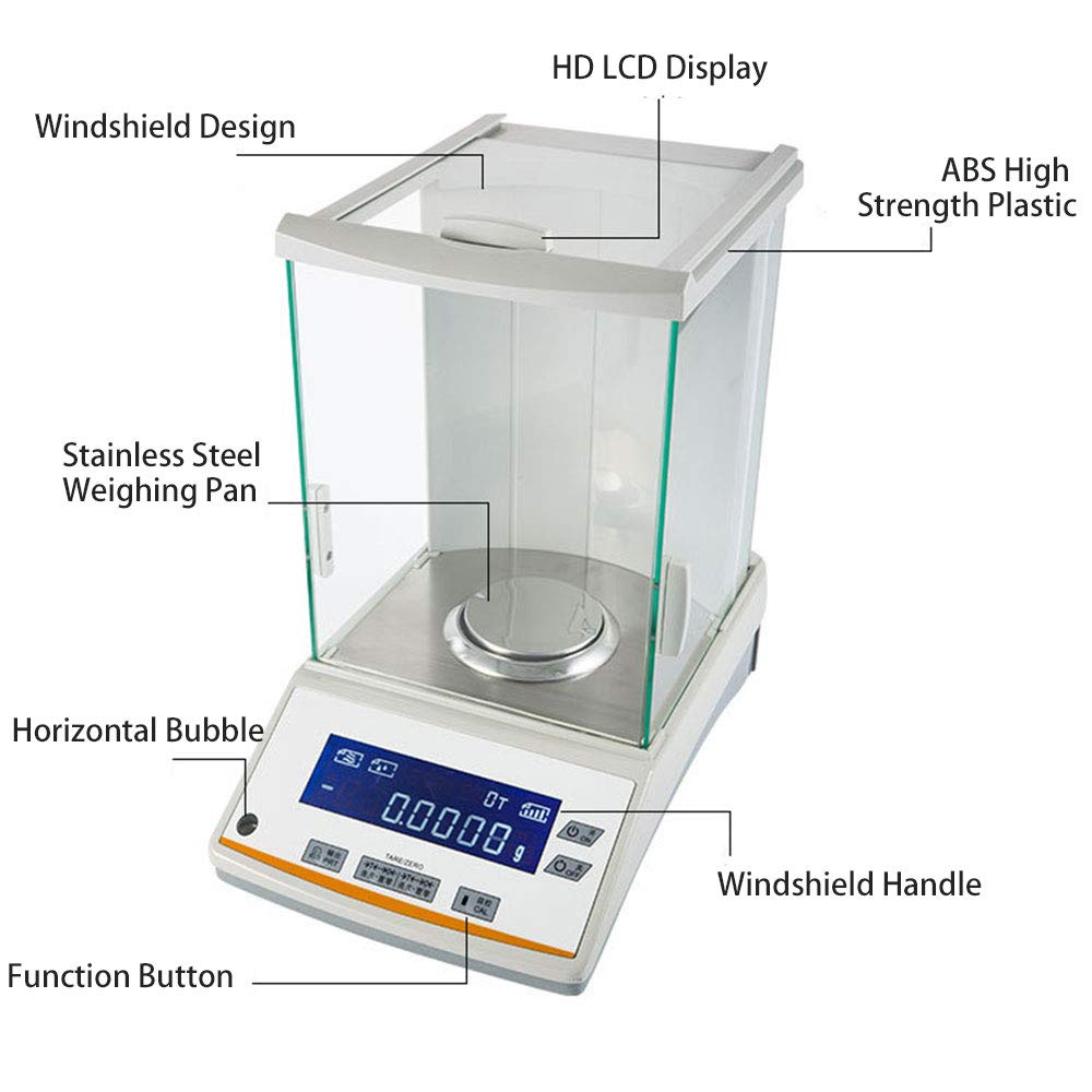 Balance de pesée de précision de Laboratoire, Balance d'analyse électronique numérique de Laboratoire, Bijoux de précision en Or pour Laboratoire/Pharmacie/Magasin de Bijoux ，
