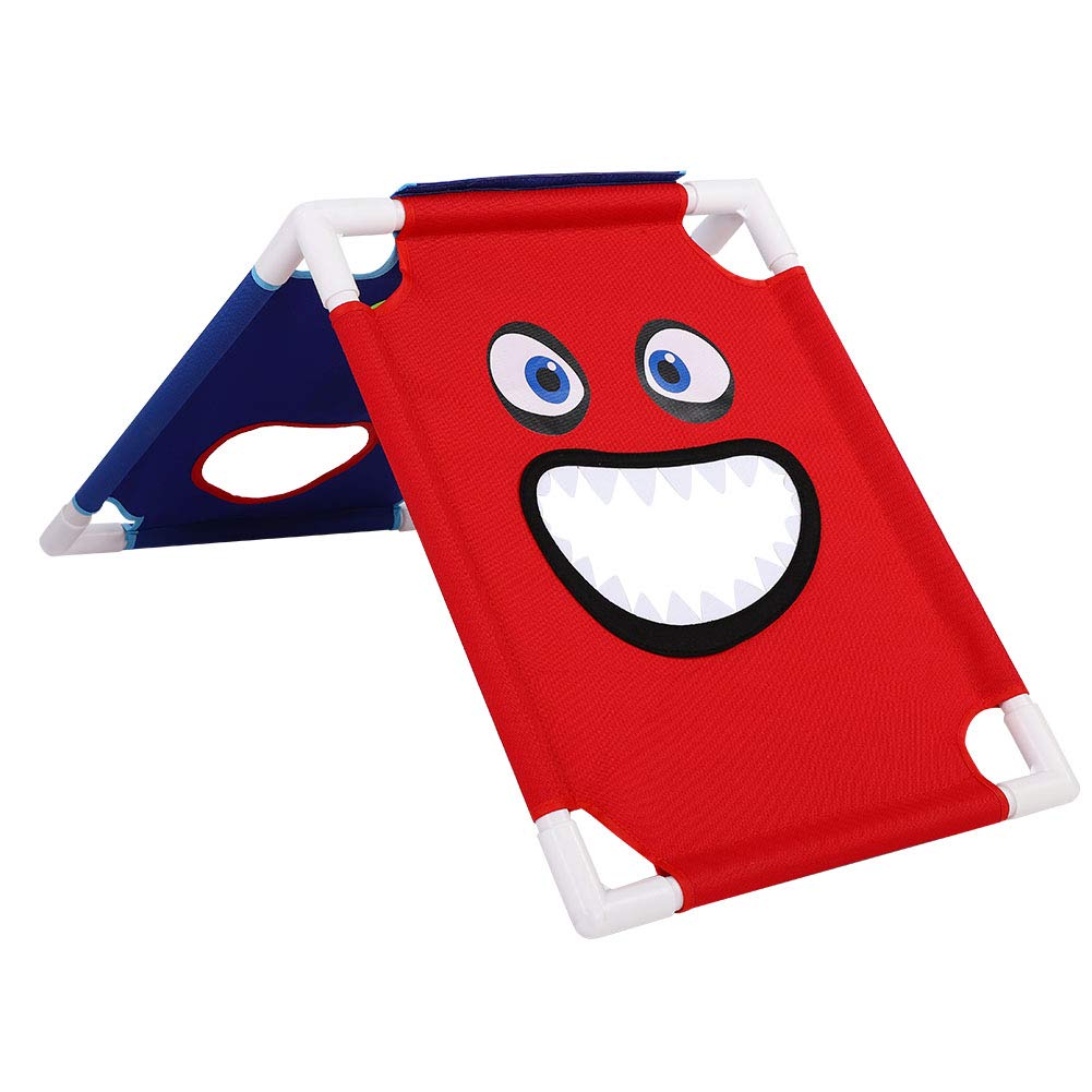 Karlak Tablero de Juego de Lanzamiento Puf, Disfrute Portátil Premium con 6 Pufs para Reuniones Al Aire, Lona Ligera y No Tóxica, Ideal para Actividades Familiares
