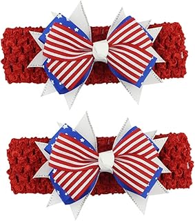 2 Pçs Turbante Bandana Crianças Crianças Produtos Para O Cabelo Dia Da Independência Americana Bandana Arco Eua Turbante Crianças Arco Arco Faixa Arco Acessórios De Cabelo Bebê