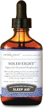 Herbalogic - Solid Eight Liquid Herb Drops - Fast Acting Natural Sleep Aid - Promotes Deep, Restful, Recuperative Sleep Without Next-Day Grogginess- Does Not Contain Valerian Root - 2 Fl Oz