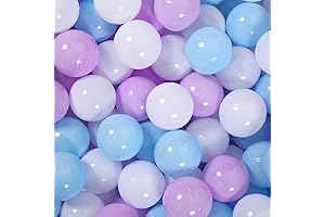 STARBOLO Frozen Ball Pit Balls: 100 Non-Toxic Play Balls for Endless Winter Wonder