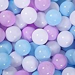 STARBOLO Ball Pit Balls for Toddlers - Pack of 100 - Phthalate Free BPA Free Non-Toxic 2.17-Inch Crush Proof Play Balls (Macaron 3 Colors)