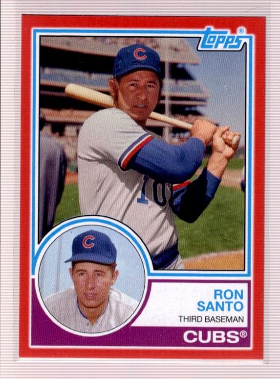 2021 Topps Archives Red #153 Ron Santo MINT SER/75 Chicago Cubs Baseball