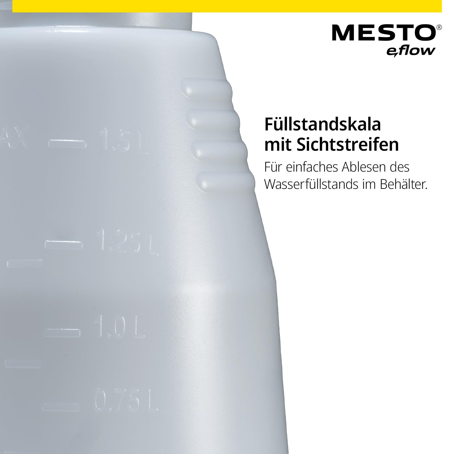MESTO e.Cleaner E1.5 Akku-Drucksprüher 1,5L | Akku Drucksprühgerät 2 bar | Drucksprüher elektrisch für Reinigung | Drucksprühflasche für leicht alkalische Flüssigkeiten & Laugen | inkl. USB-C Kabel