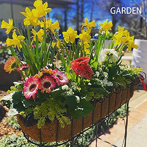 Holly Lifepro 36" Replacement Coco Fiber Liner, 2 Pcs Basket Liners For Planters, Natural Coconut Fiber For Window Box, Garden Flower Vegetables Pot For Hanging Basket #TOP3