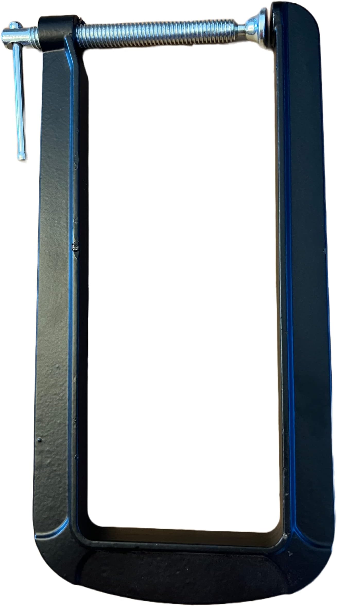 12 In. Deep Throat C-Clamp Cast Iron with a Powder Coat Finish, Black