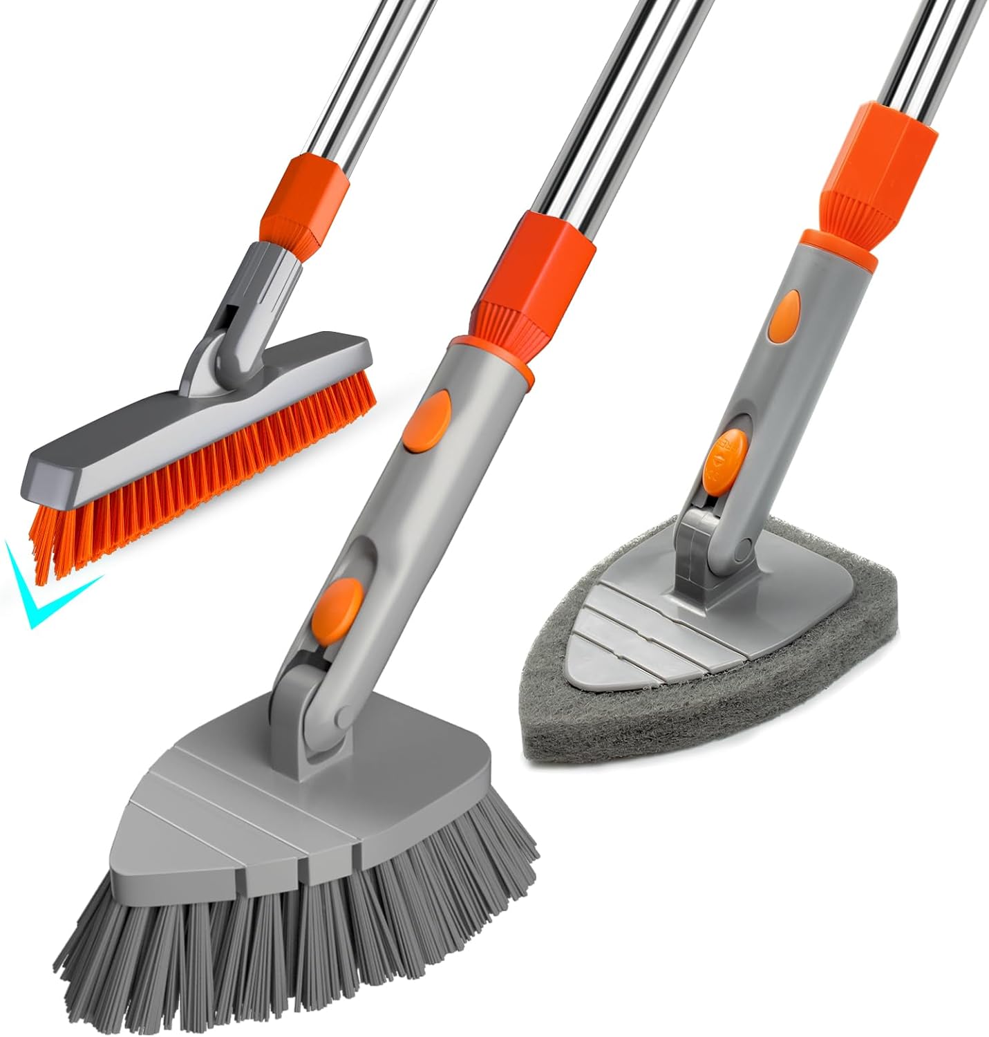 BITOPE Shower Cleaning Brush Set,3in1 Tile Tub Shower Scrubber with