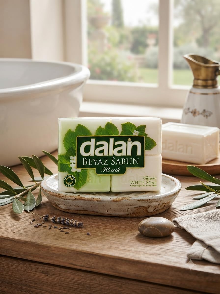 Dalan Geleneksel Saf Beyaz Banyo Sabunu Klasik 150x4 g