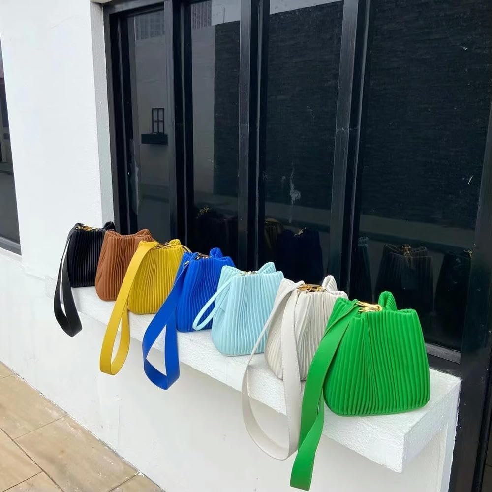 Bolso de Piel de Vacuno para Mujer, Bolso de Cubo, Bolsos de Moda de Lujo, Bolso Cruzado para Mujer