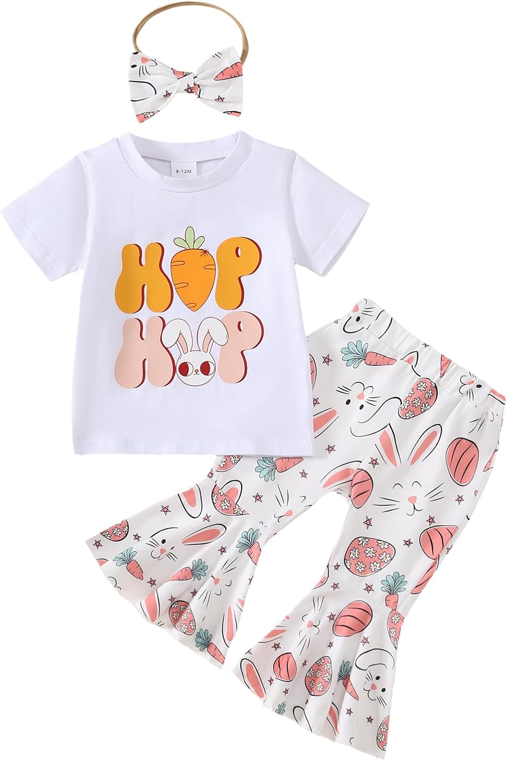 幼児 女の子 イースターバニー 衣装 キッズ ガールズ Hangin with My Peeps Bellボトムパンツセット 2枚組