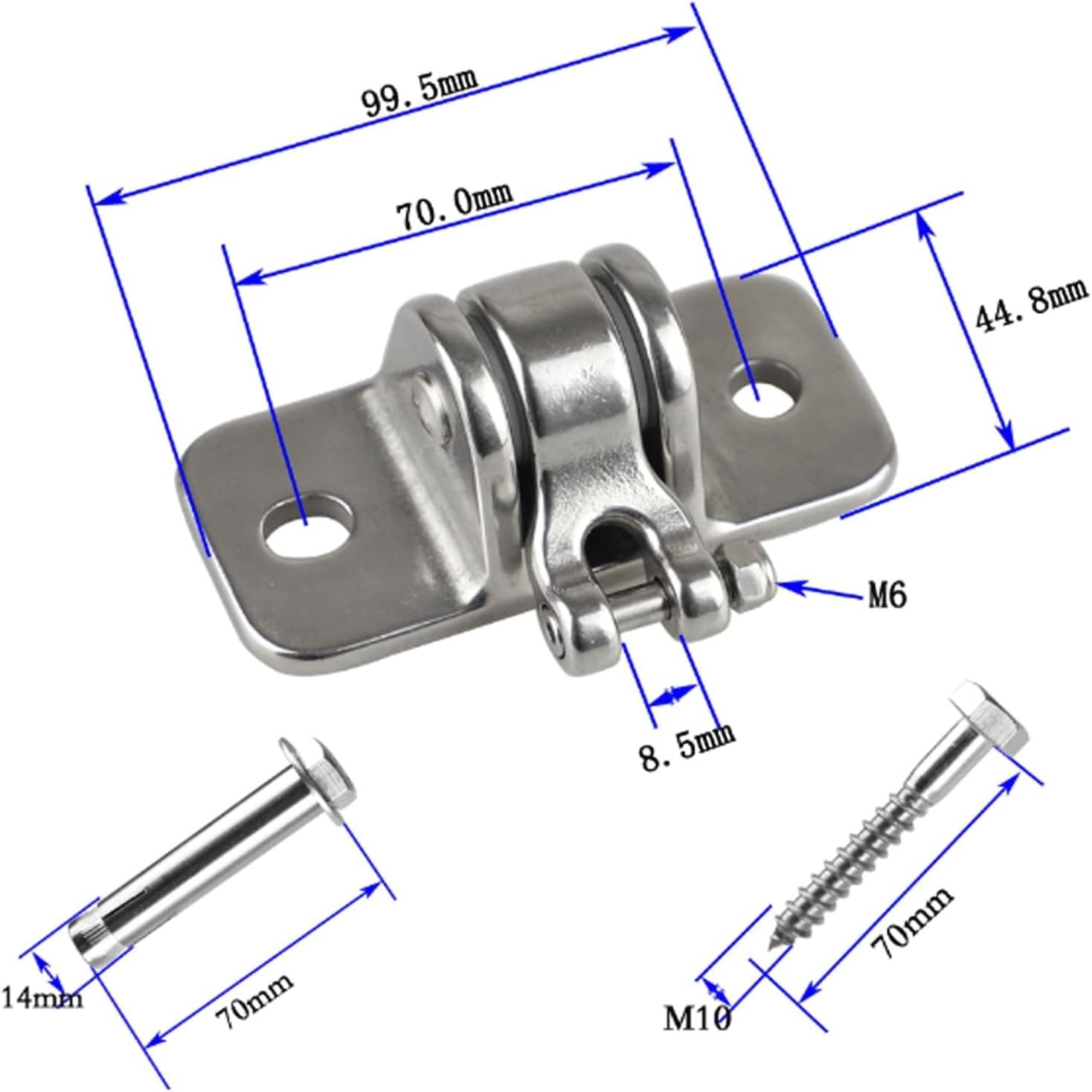 VGGBNG Hammock Hooks?Swing Hooks Heavy Duty? Swing Hook 304 Stainless Steel Ring Swing Hook Sandbag Hanging Ring Hammock Fixed Hook Hanging Accessory for Ceiling Aerial Yoga