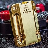 Vintage Antique Trench Lighter,Reusable Windproof Kerosene Lighter,Cool Lighters for Smoking,Novelty Soft Flame Lighter for Collection Decorative Gift