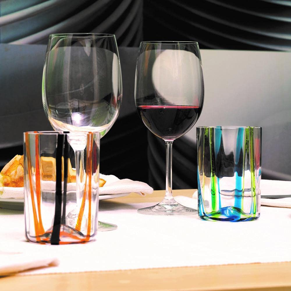 Zafferano Tirache Bicchiere Acqua 35 Cl Set 6 Pz Multicolore