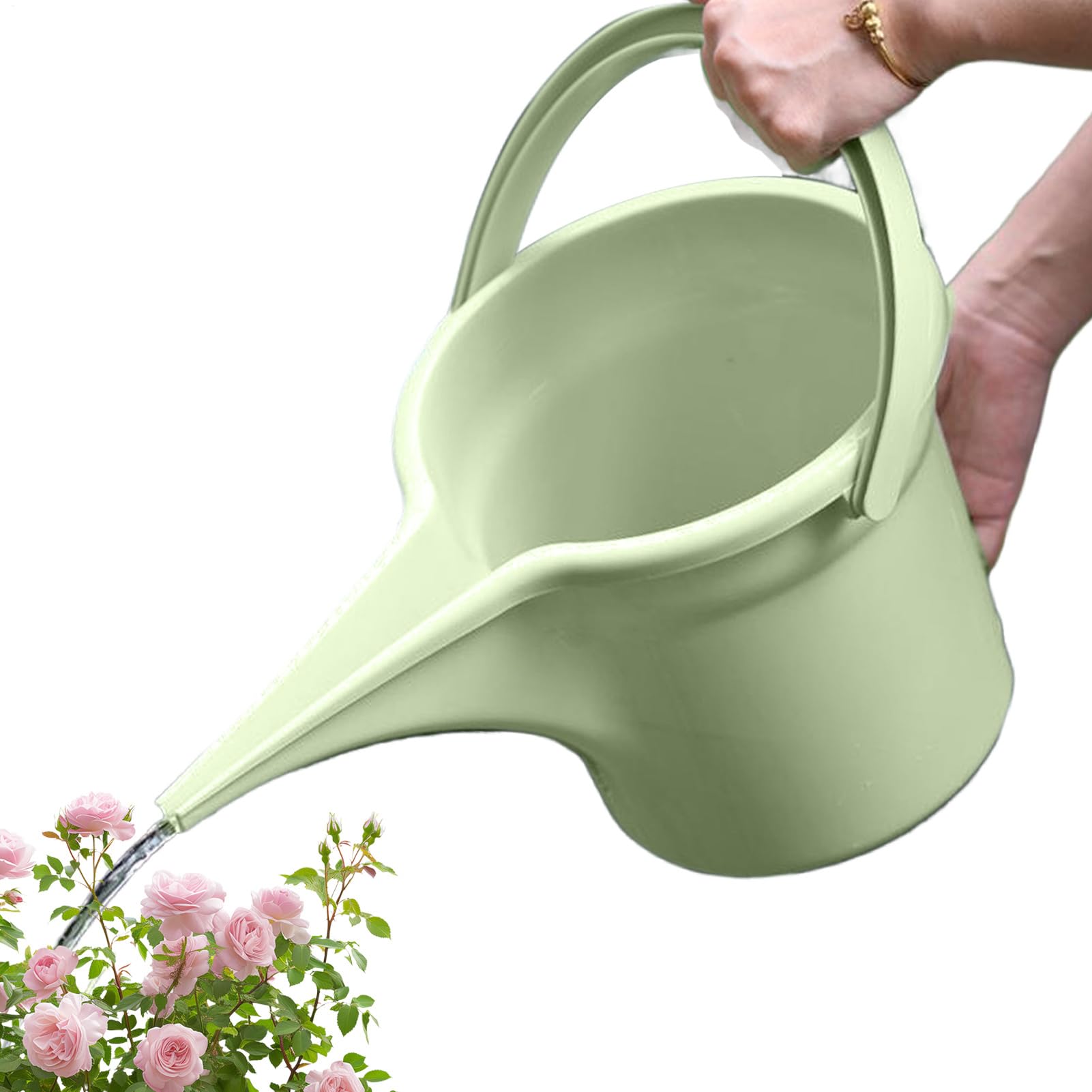 Outdoor Watering Can | 5L Long Narrow Spout Kettle | Water Pitcher for Plants - for Indoor Garden Yard Lawn Floral Potted Mom Grandma Women