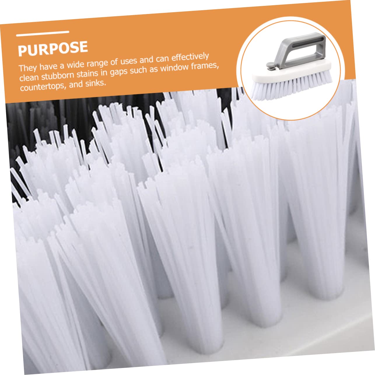 Mobestech 2piezas Escobilla De Limpieza De Ranuras y Grietas Cepillo Desmontable para Suelos Azulejos y Rincones Utensilios De Limpieza Multifuncionales