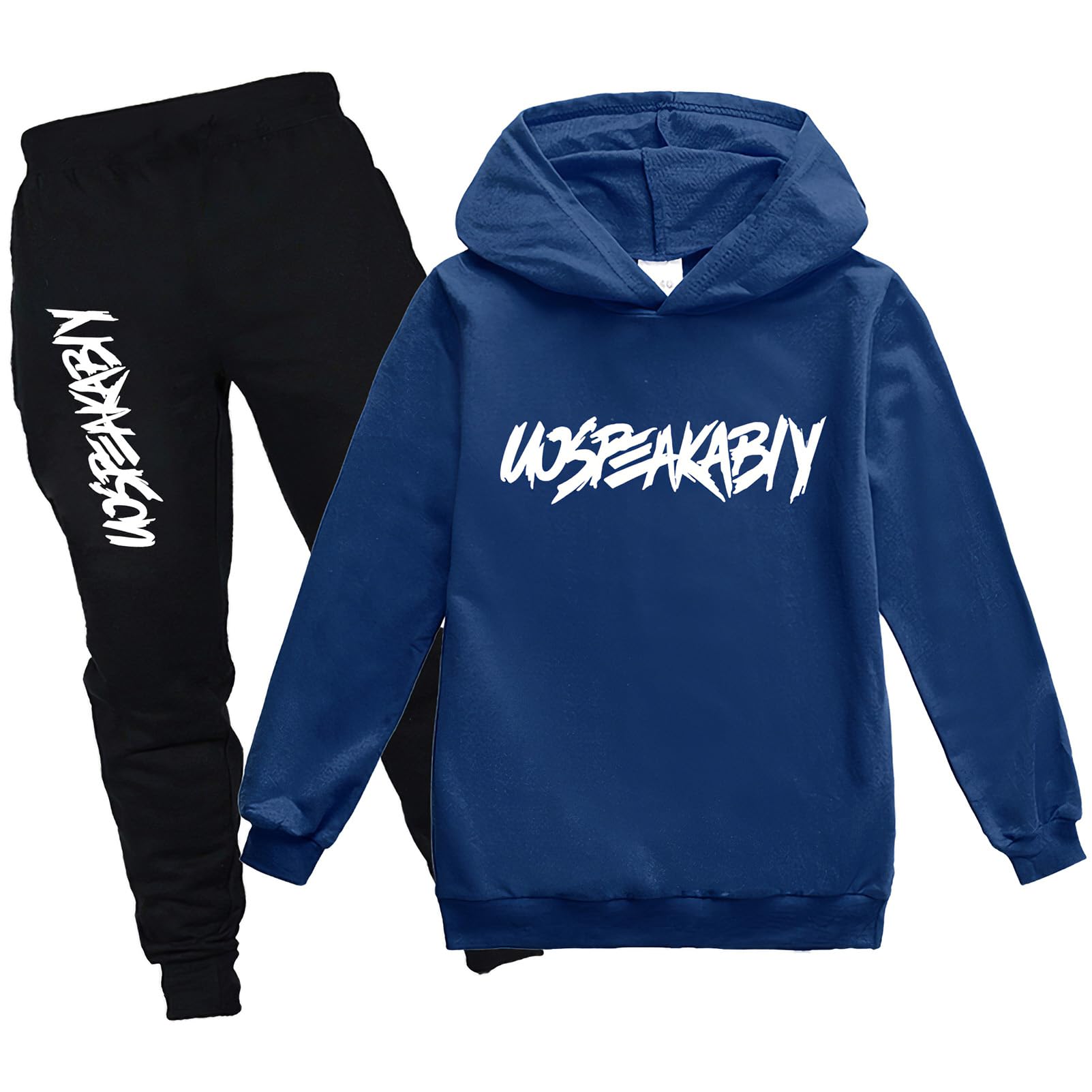 amropi Chándal Niños 2 Piezas Set Sudadera con Capucha y Pantalones Deportivo Jogging Conjunto Ropa 2-15 años — view 16