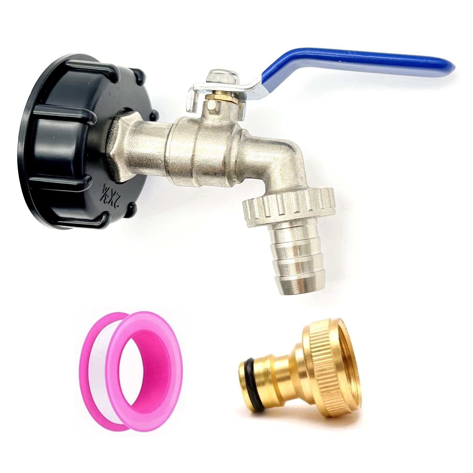 Kit Adattatore Per Serbatoio IBC S60x6, Con Rubinetto E Raccordi, Per