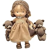 ULOVEJOY [全身コスチュームセット】インフレータブル人形 互換人形 リアルで超キュート ソフトタッチ ハンドメイド アストリア人形 ウォルドルフ人形 ビニール人形 漫画のおもちゃ お祝い人形 女の子 男の子 女性 ギフト 24cm (A)