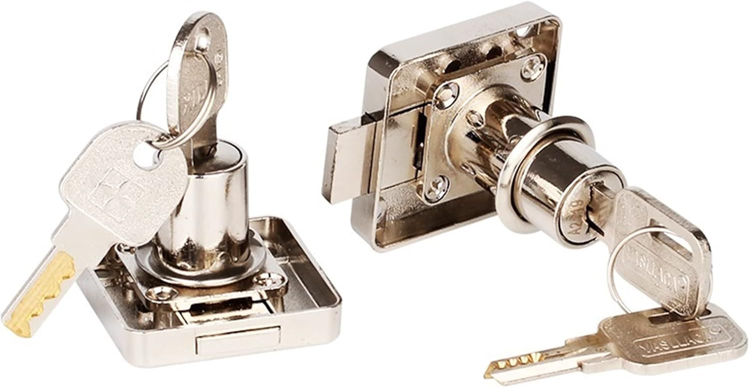 Drawer Lock Bronze with Keys Keyed Different Furniture Hardware MMS386 1Pcs (Color : 1 pcs NO 12)