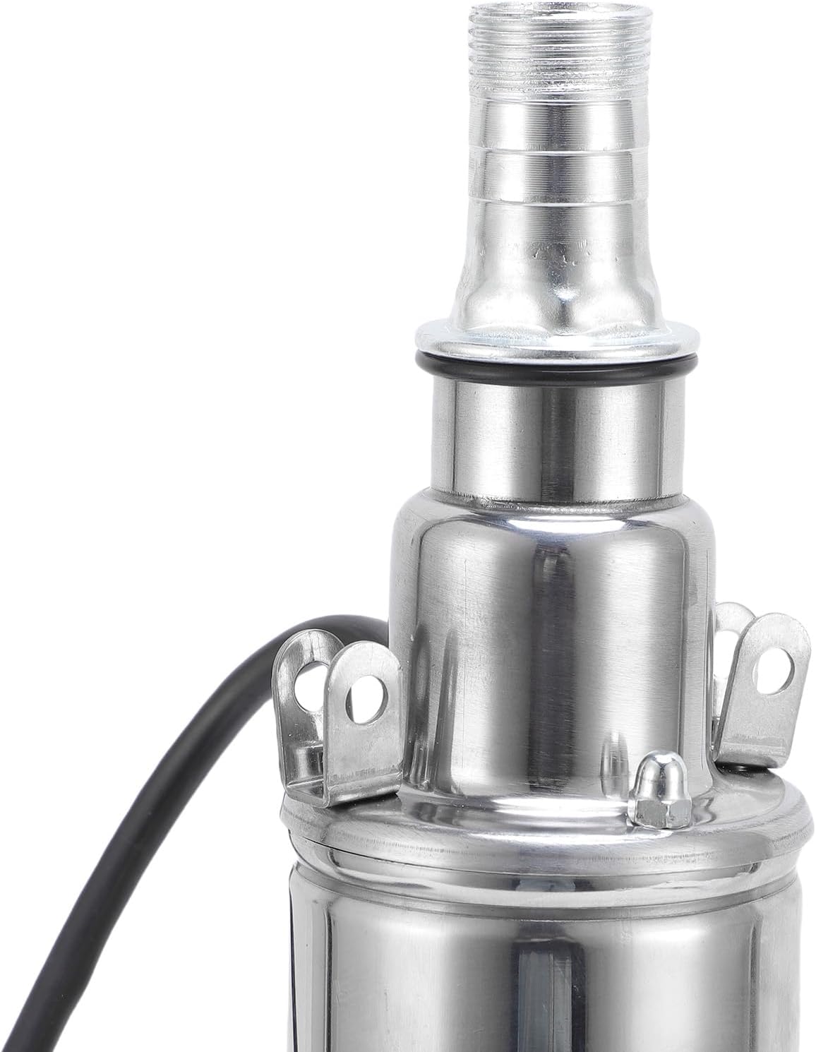 3 Inch Solar Deep Well Pump, 340W Stainless Steel Submersible with PTFE Mechanical Seal and Full Copper Motor, for Agricultural Irrigation River Water Extraction