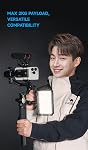 FeiyuTech SCORP Mini 3 Stabilisateur Gimbal pour Smartphone, intégré AI Module de suivi & Ventilateur de refroidissement, 2KG Charge utile 3-Axis Téléphone Gimbal avec conception intégrée de poignée, stabilisateur Gimball pour iPhone & Android