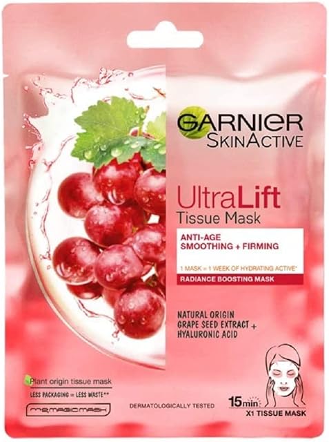 Garnier Ultralift Anti Ageing Radiance Boosting Face Sheet Mask 32g