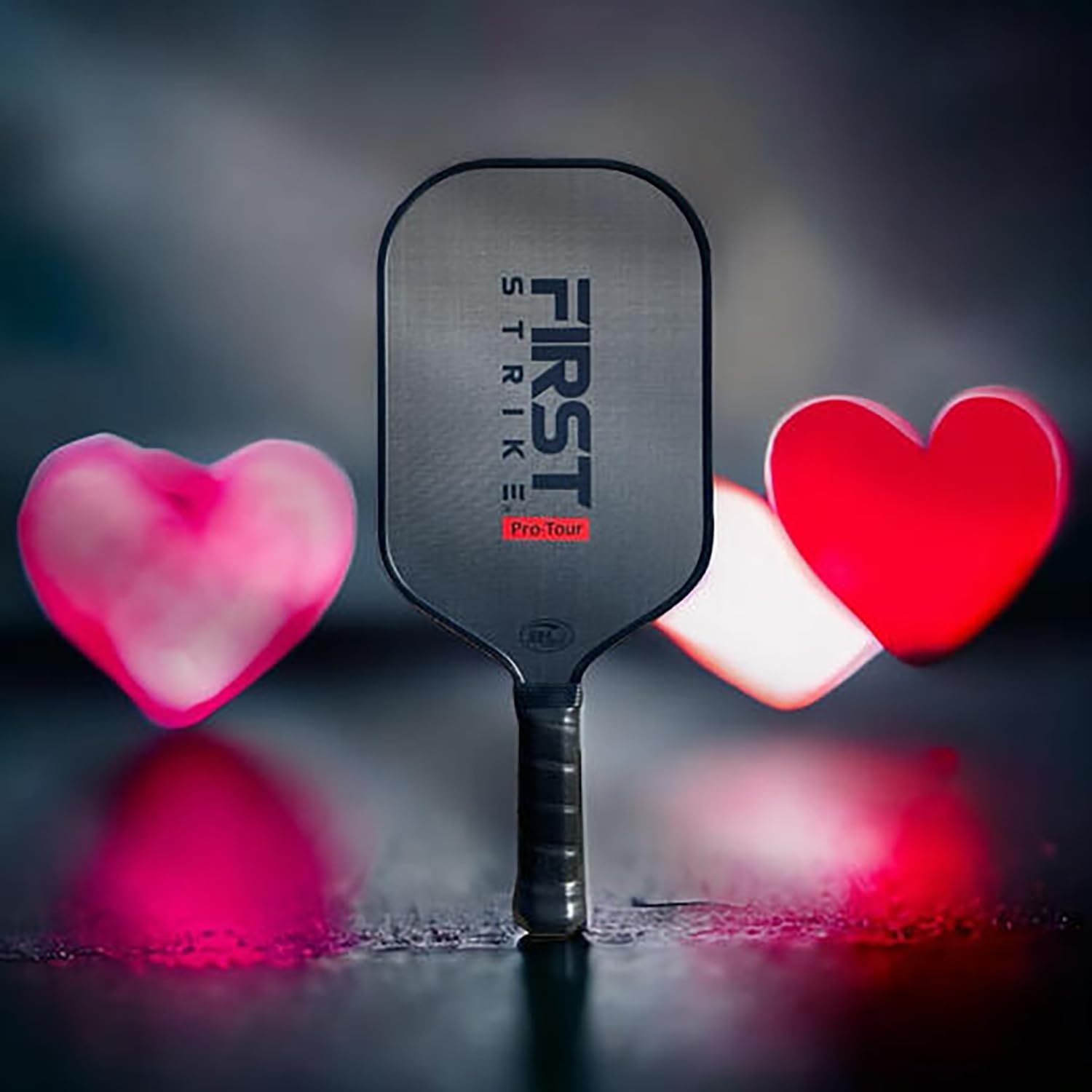 Pro-Tour Pickleball Paddle - Elongated, 16mm Thick Polymer Core, Carbon Fiber Surface, Advanced Edge Guard, 4 3/8" Grip, Gear