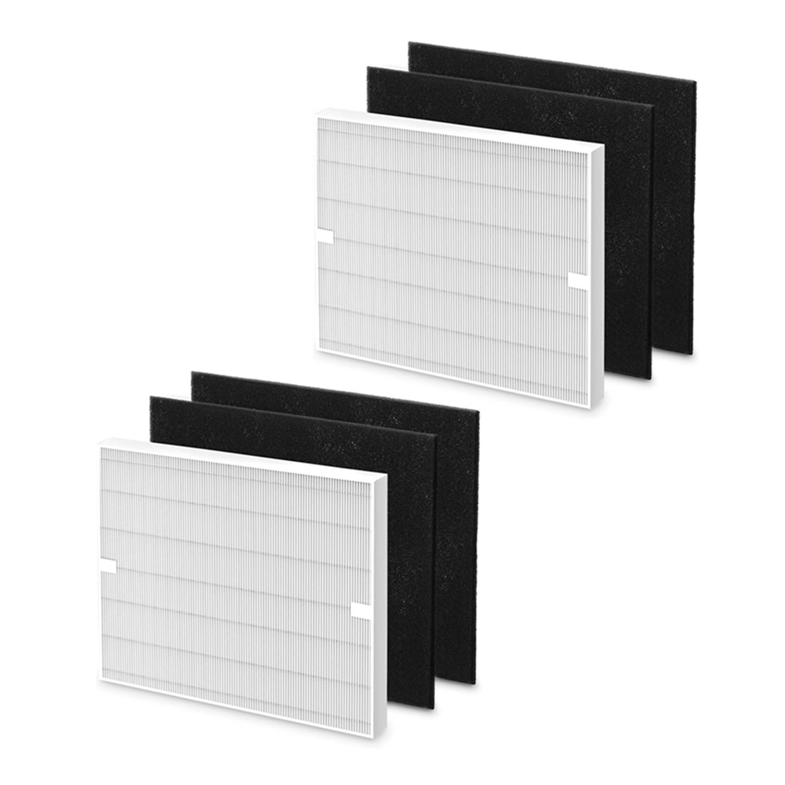 Genterun One Color Y21a Ap-1512Hh Replacement Filter ，Compatible For Coway ，Compatible Forairmega ，Ap1512hh Air Purifier, 3304899, 2 Hepa Filters 4 Carbon Filters