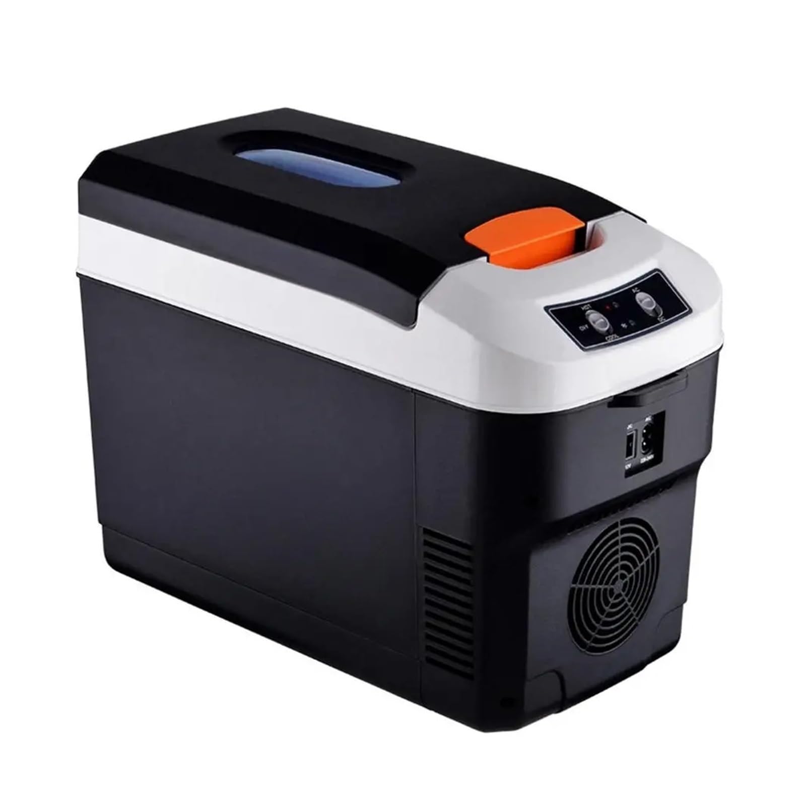 Mini refrigerador de 10 litros for Coche, hogar, Camping, 12/24 V, congelador, Enfriador, Calentador, Caja de Almacenamiento de Alimentos(US Plug 10L)
