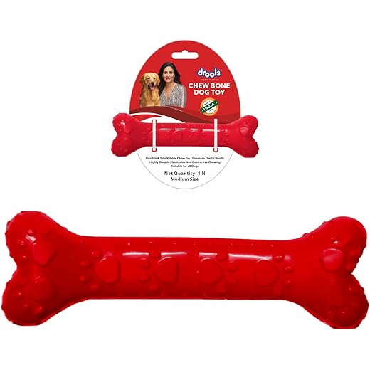 Drools Non-Toxic Rubber Dog Toy Large 12.7cm 7 cm