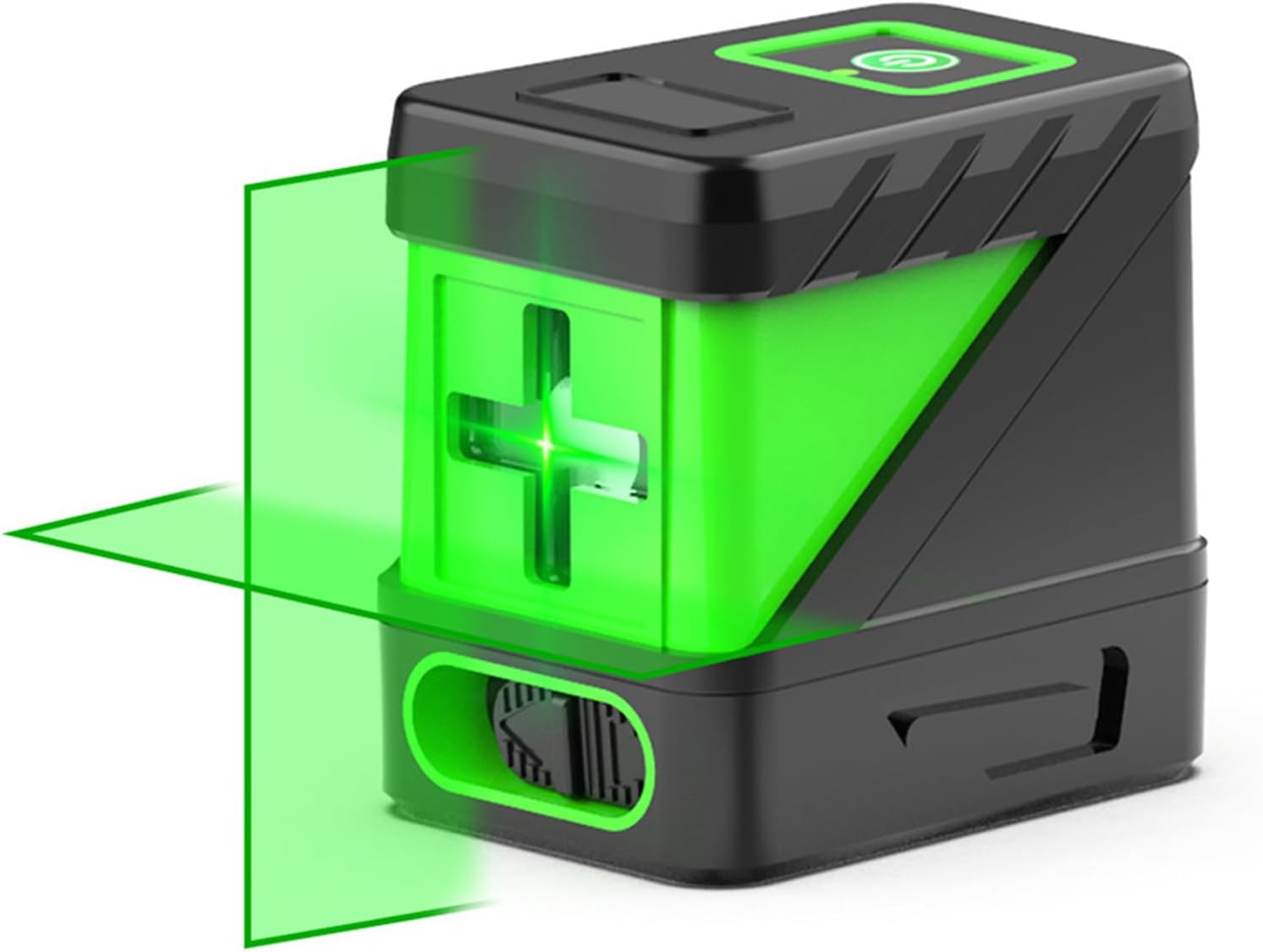 Amazon.co.jp レーザーレベル, セルフレベリングレーザーレベル、2ラインレーザーレベル、グリーンクロスレーザービームライン、写真