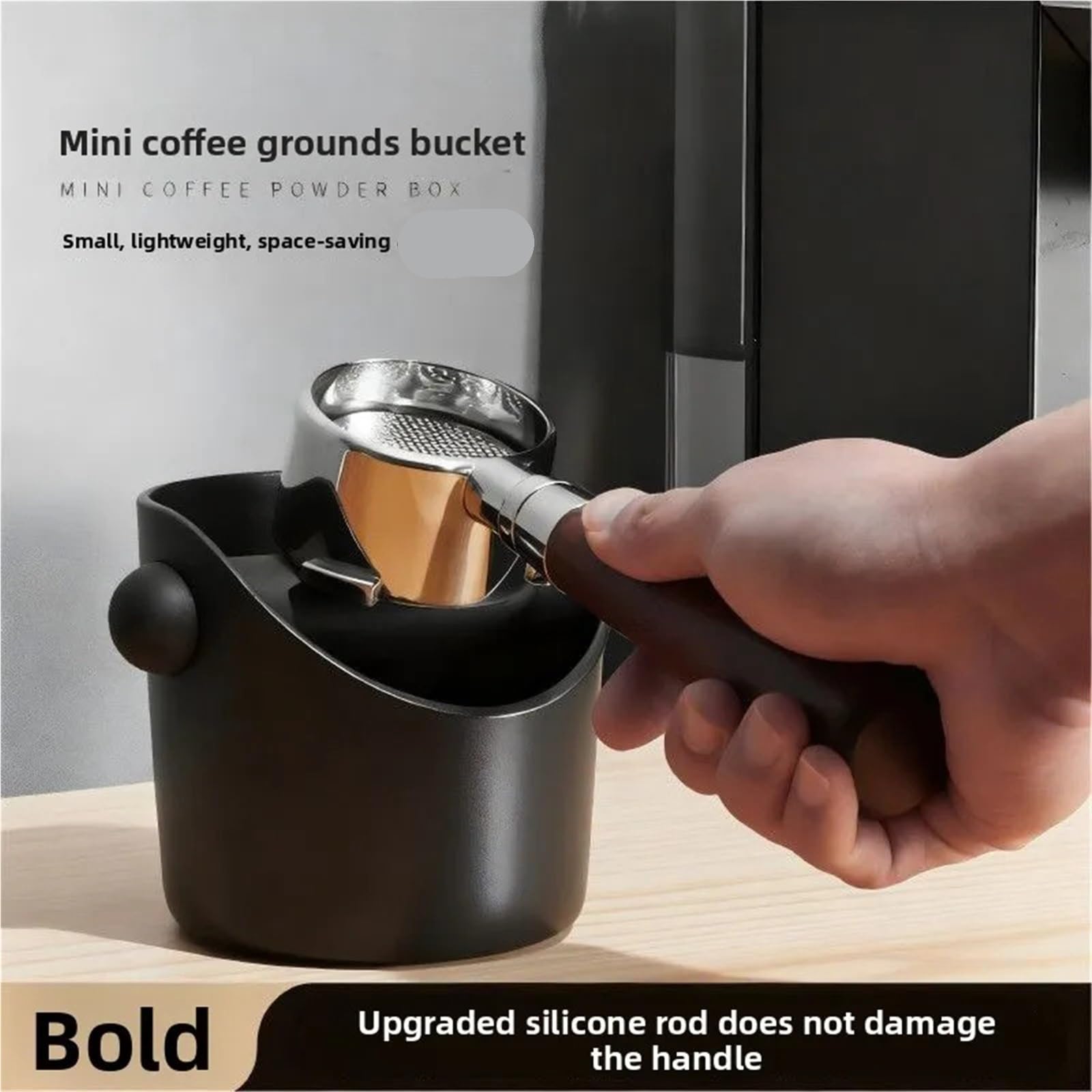 Tappetino Pressino for Caffè In Legno Di Noce per Casa e Caffetteria | Supporto for portafiltro, supporto for docking station, adatto for 51/53/58 mm