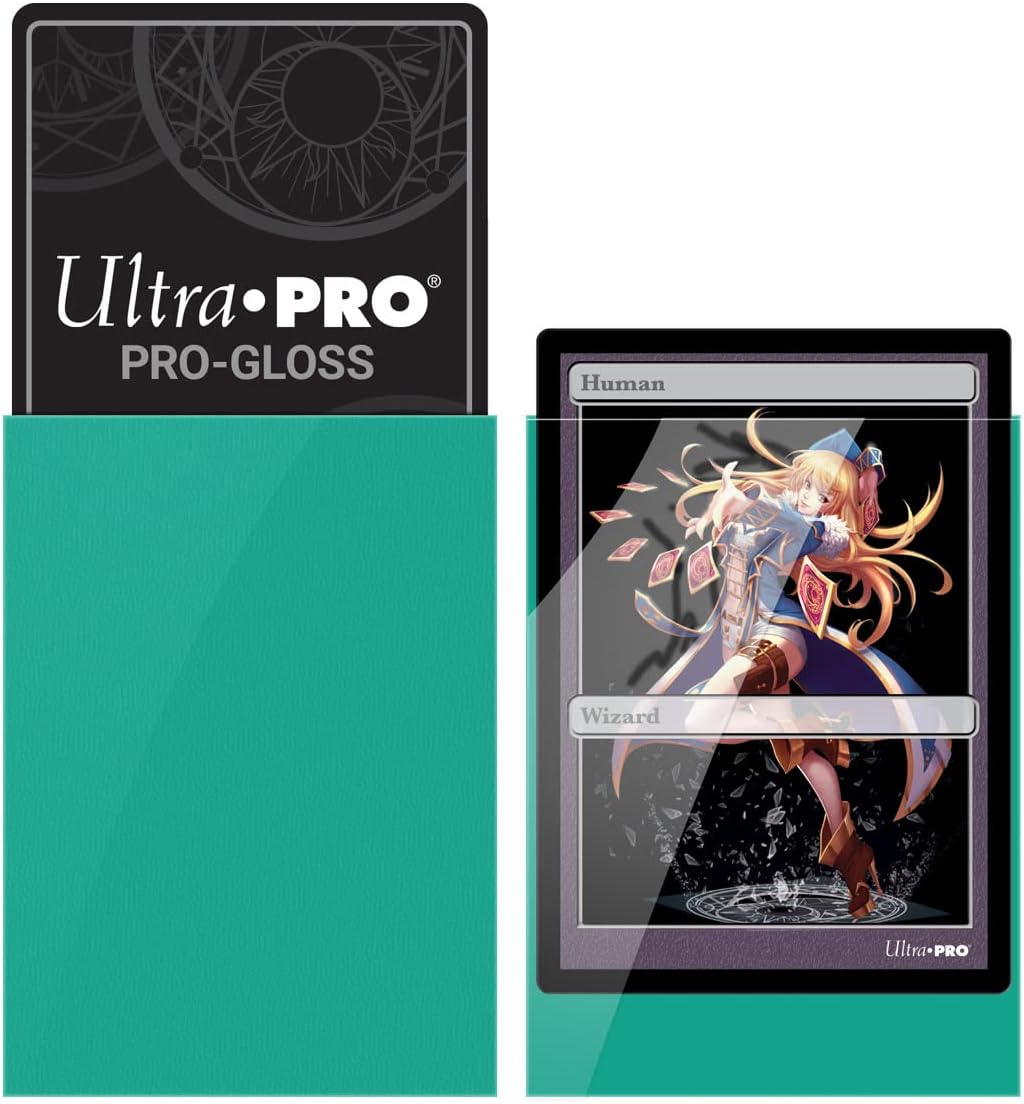 Ultra Pro (60 Count) Aqua Deck Protector Sleeves - Made to Fit Small Japanese Size Cards (62mm x 89mm) Battle Friends and Enemies Sporting This Stylish Aqua Colored Card Sleeve