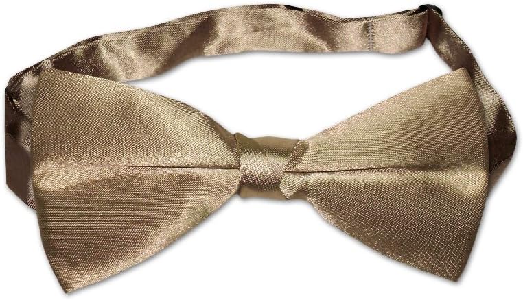 Krisar Enterprises BOWTIE Solid TAUPE Light Brown Color Men's Bow Tie for Tuxedo or Suit