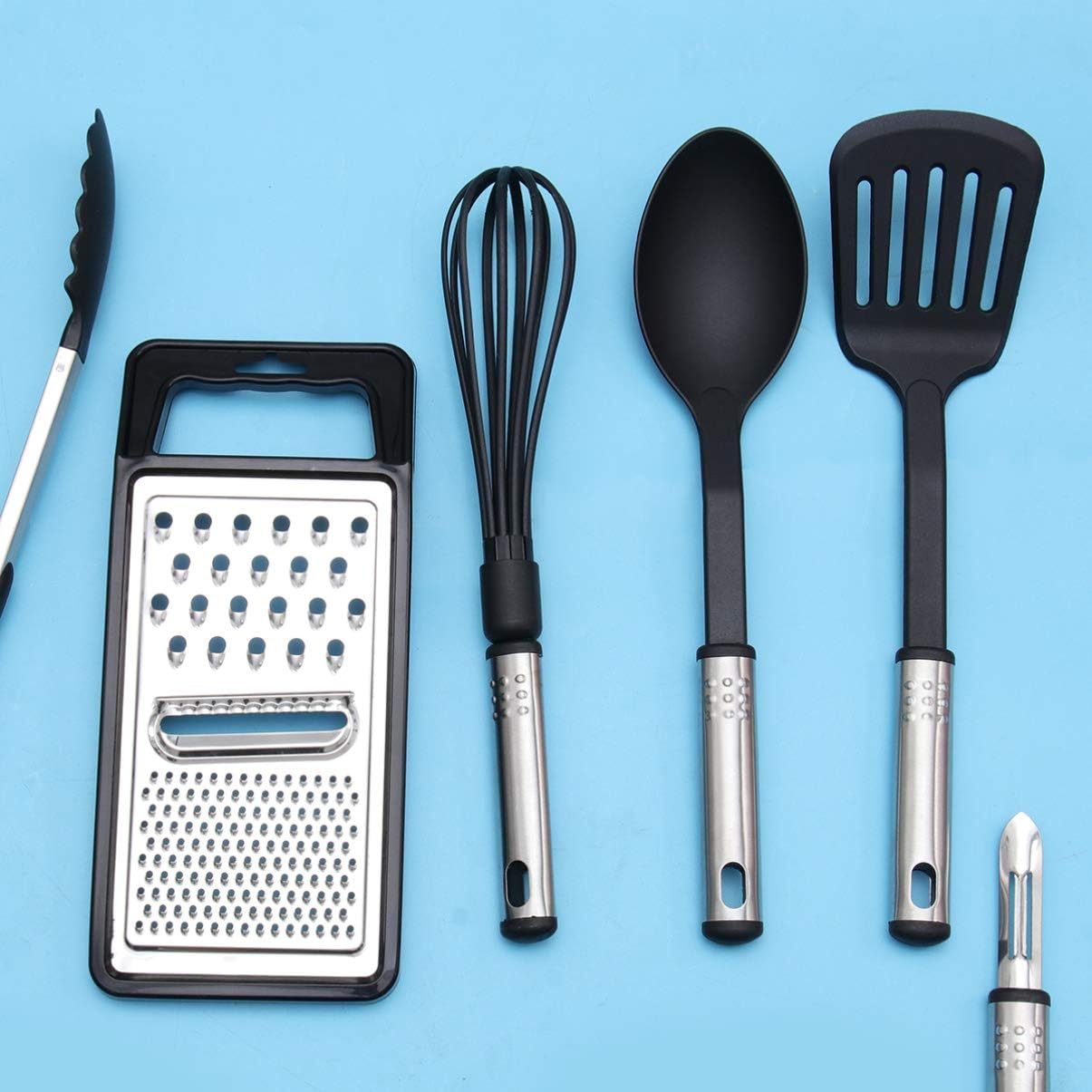 Non-stick Pans Cooking Utensil Set 24pc Kitchen Accessories for Stainless Steel Cookware Heat Resistant Handles