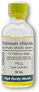 1.727% Platinum Chloride Solution (1.0% as 99.997% Pure Platinum Metal) - 50 mL in Glass Bottle