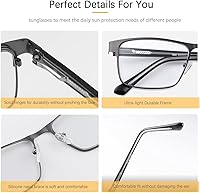 Vista 6 de MIRYEA Gafas de sol fotocromáticas para miopía a distancia, lentes de sol de transición para hombres y mujeres, gafas de miopía retro, ligeras