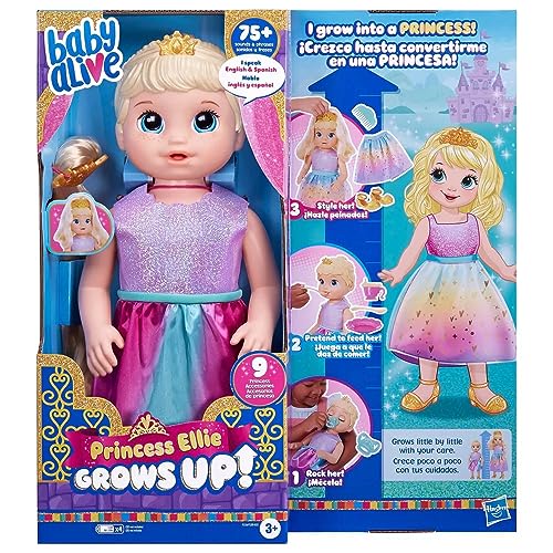 Muñeca Baby Alive Princess Ellie Interactiva 18 in miniatura 3
