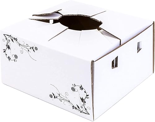 Miniatura 2 de Cajas de cartón para entrega - Cajas de entrega de flores (8"x 8"x 4") - Se vende en paquete (10)