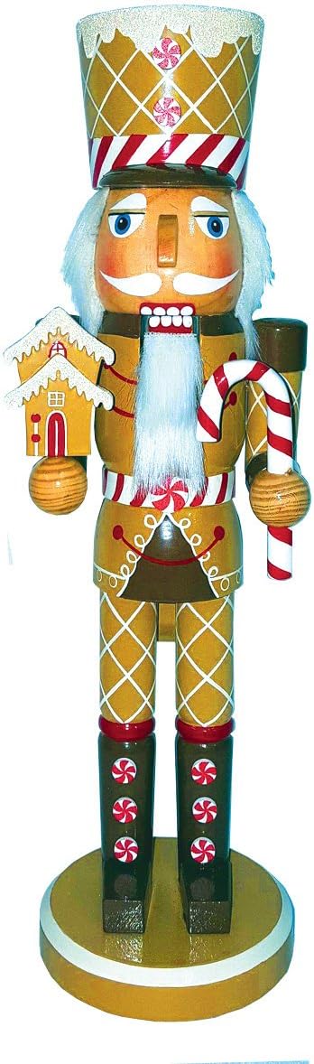 Santa's Workshop 70984 Gingerbread Soldier Nutcracker, 14", Multi