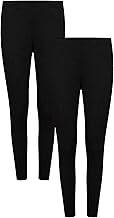 Heatwave Thermalwear 2 Pack Women’s Thermal Pants Long Johns Ladies Winter Base Layer Bottoms Warm Indoor Outdoor Underwear for Cold Weather