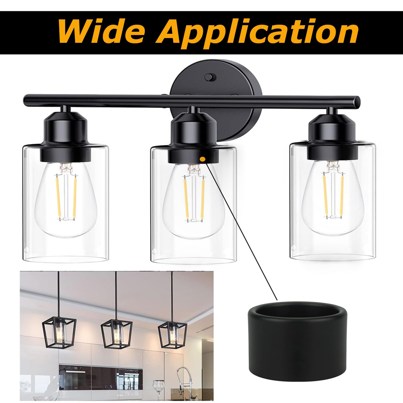 Quartz Socket For Light Fixtures Hammered Flat Black Dome Pendant