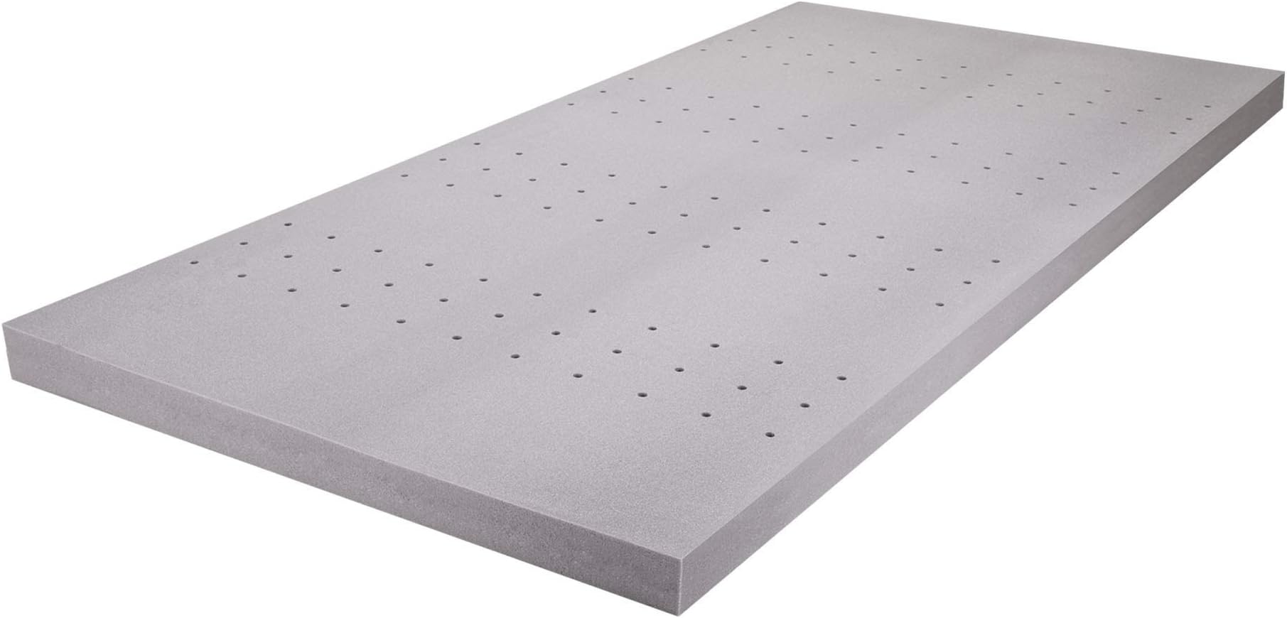 3 Inch Bamboo Charcoal Foam Mattress Topper King Plush Feel Ventilated for Optimum Temperature Certipur-US Certified 3- Year Warranty