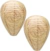 Best Bee Brothers Wasp Nest Decoy, Collapsible Fake Wasp Nest 2 Pack - Deterrent for Wasps and Yellowjackets