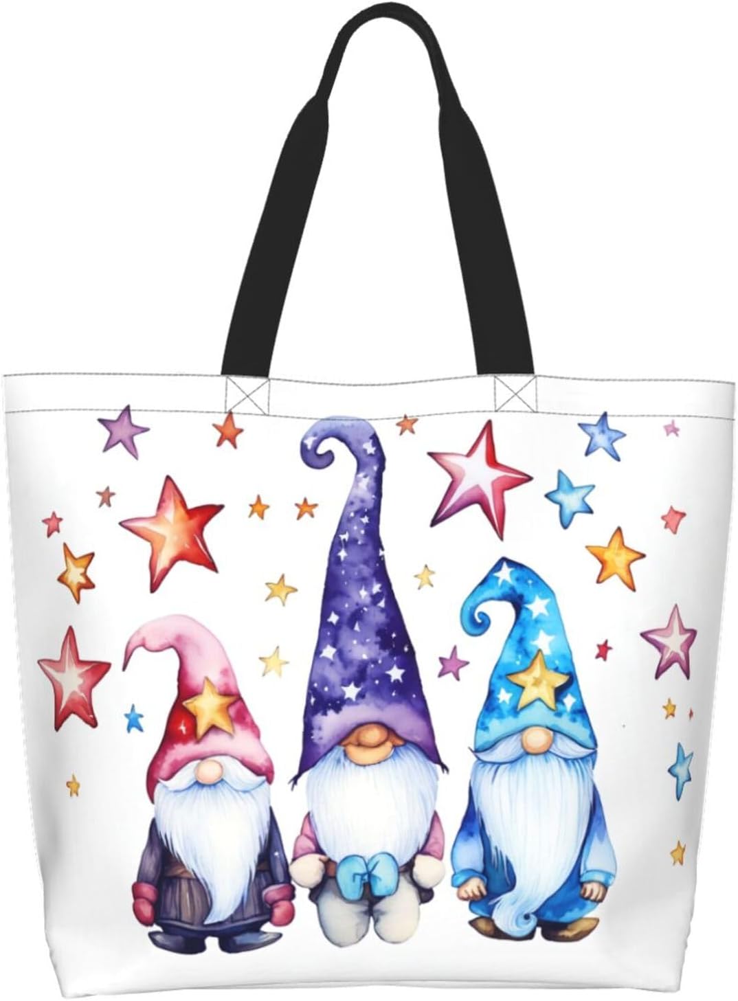 OLUSENMO Tote Shoulder Bag Large Durable Reusable Eco-friendly Handbag Lightweight Stylish for Daily Use-19.7x15.7x5.9 Inch