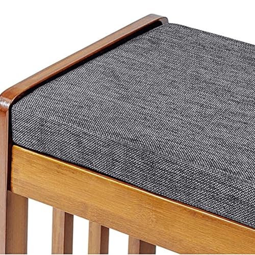 Genérico Cojín de Banco para Exterior/Interior (120 cm/150 cm/130 cm/80 cm) con Lazos Cojín Antideslizante para 2/3 plazas Ideal para terrazas Jardines sillas Altas Columpios y Muebles de Porche (#1