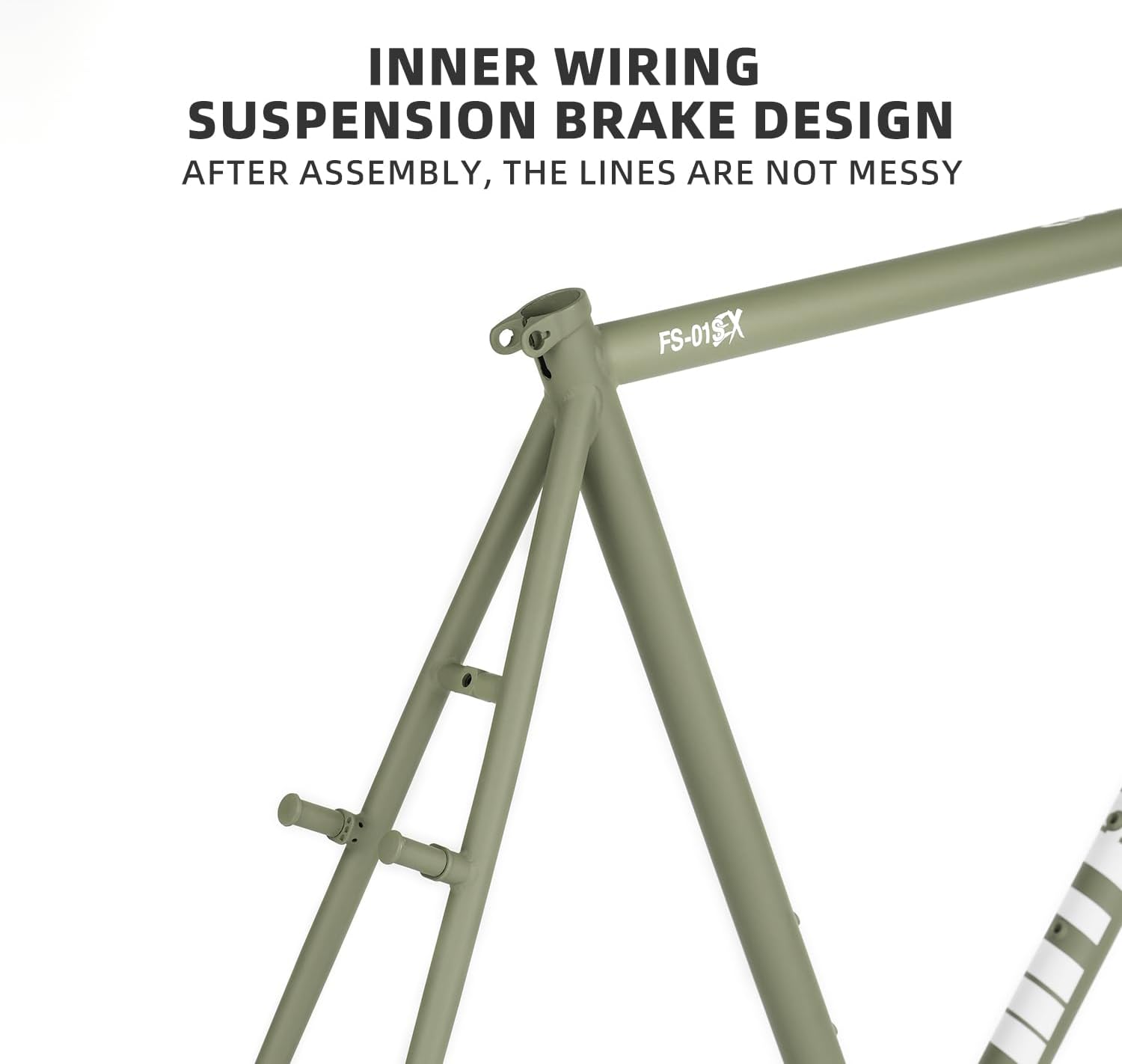 FM005 INTRO7 Fixed Gear Bike Frame Hanging Brake Fixie Bicycle 55cm CR-MO Track Cycling Framesets