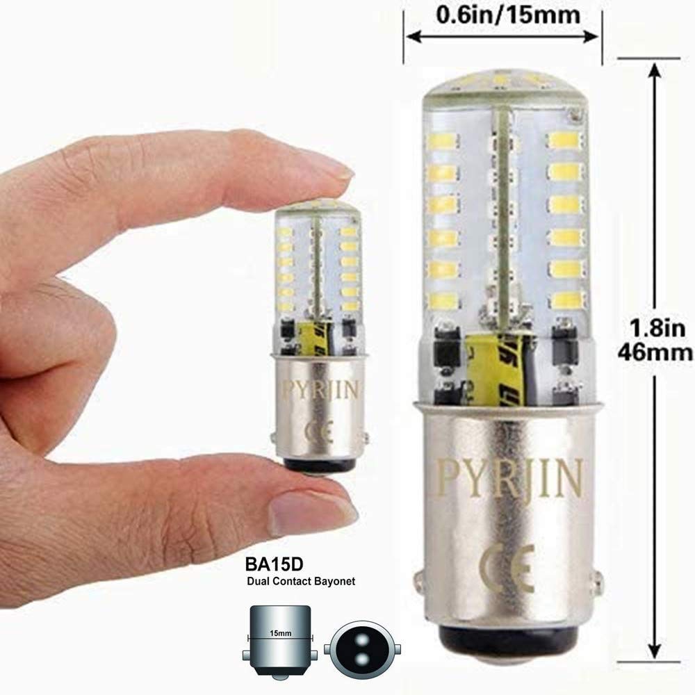 Led Lampadina Ba15d 12V Sbc 5W 6000K Bianco Freddo Silicone 2 Pz