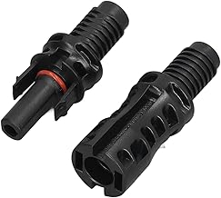 Solar Panel End Connectors, 5 Sets Solar Photovoltaic Connectors, Male and Female Connectors, Board End Connectors, Solar and Wind Power Parts and Accessories (PV-BMC (1000V))
