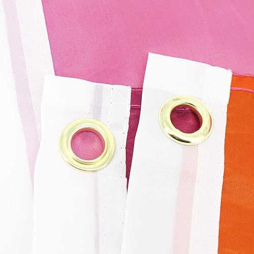 Miniatura 5 de FLAGLINK Bandera del orgullo lesbiano de 3 x 5 pies, pancarta de arcoíris LGBT, paquete de 2